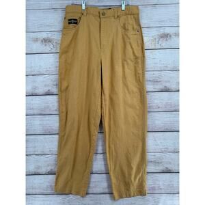 Vintage Pelle Pelle Marc Buchanan Woven Chino Pants Mens 18/US 34 Yellow Gold